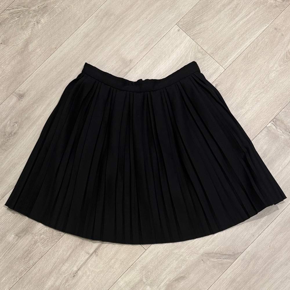 Elegant Black Pleated Skirt